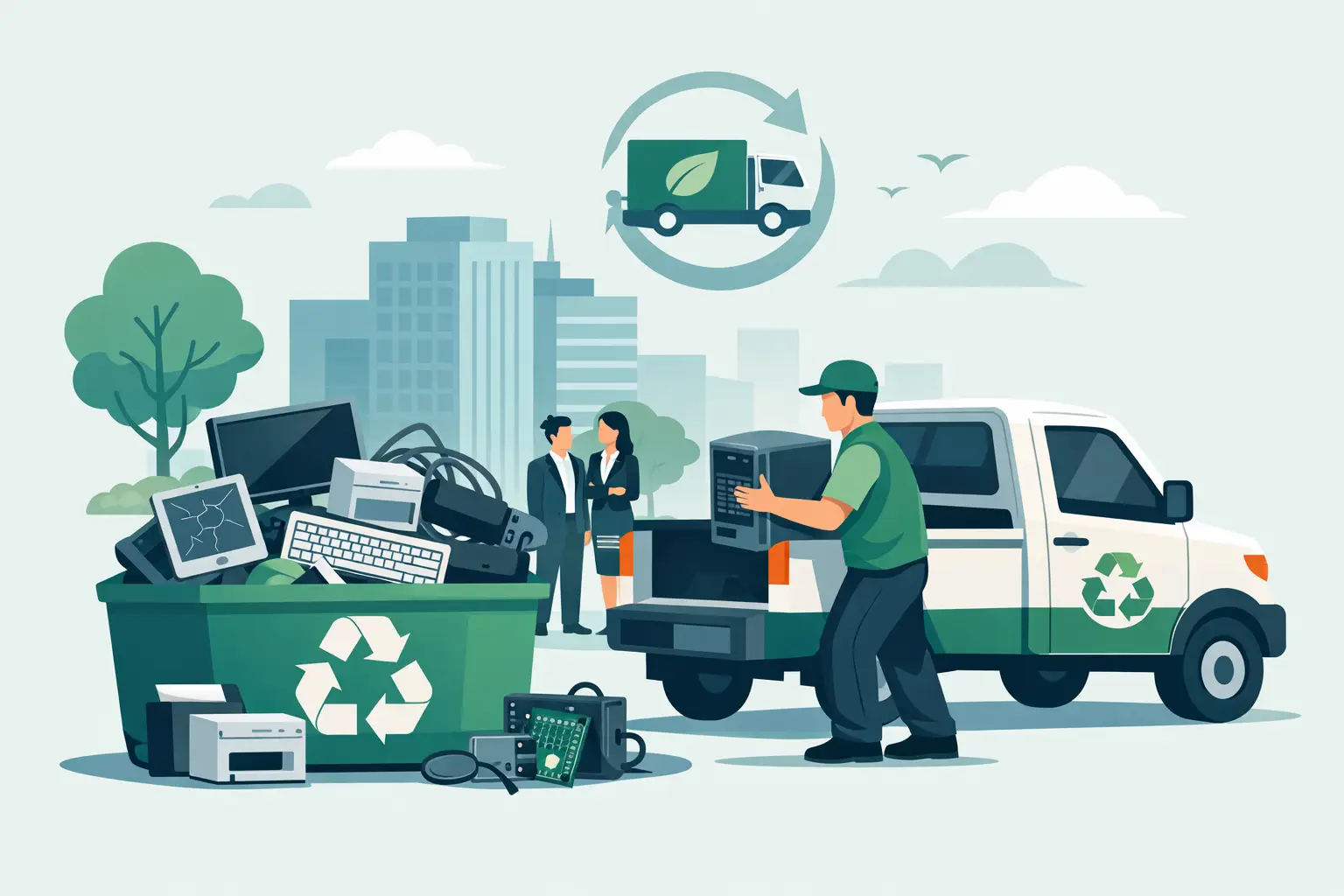 Free E-Waste Pickup for Businesses