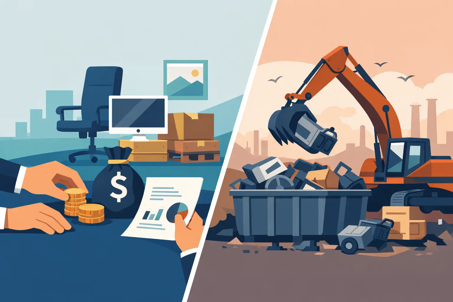 Asset Liquidation vs Equipment Disposal