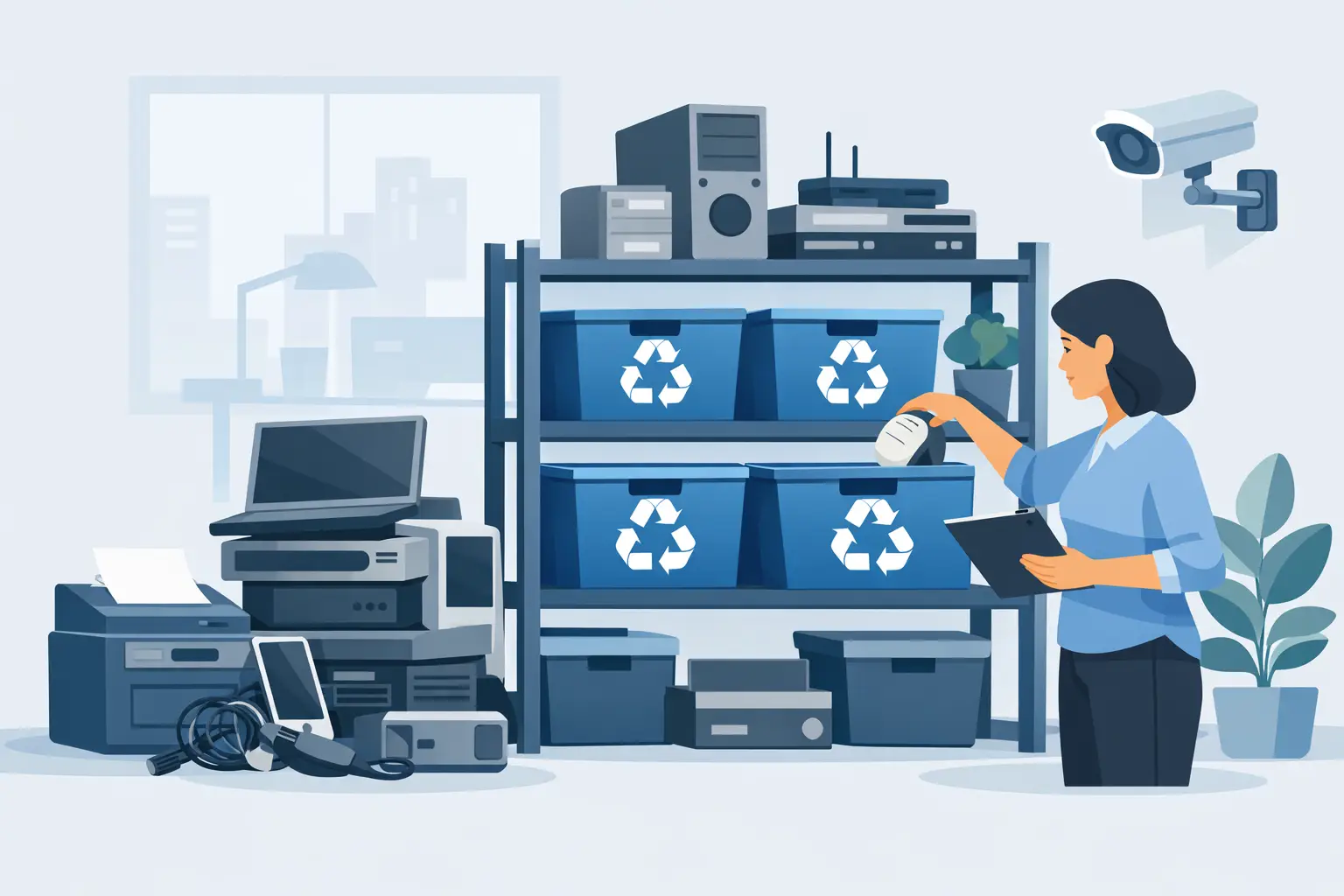 Best Practices for Office E-Waste Storage