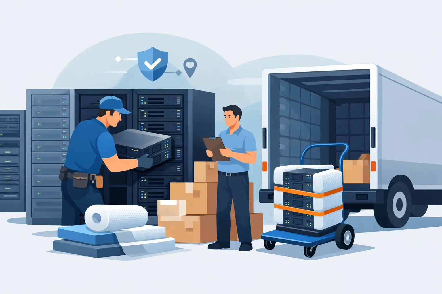 How to Prepare Servers for Pickup Safely