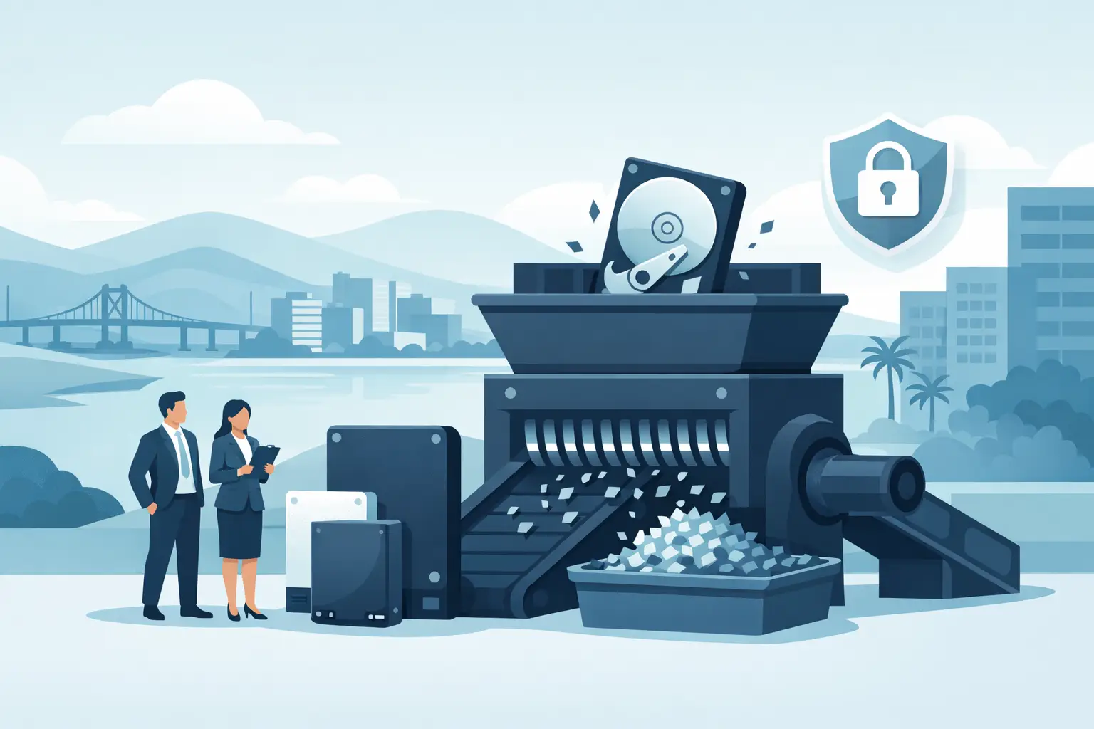 San Mateo Hard Drive Shredding for Business