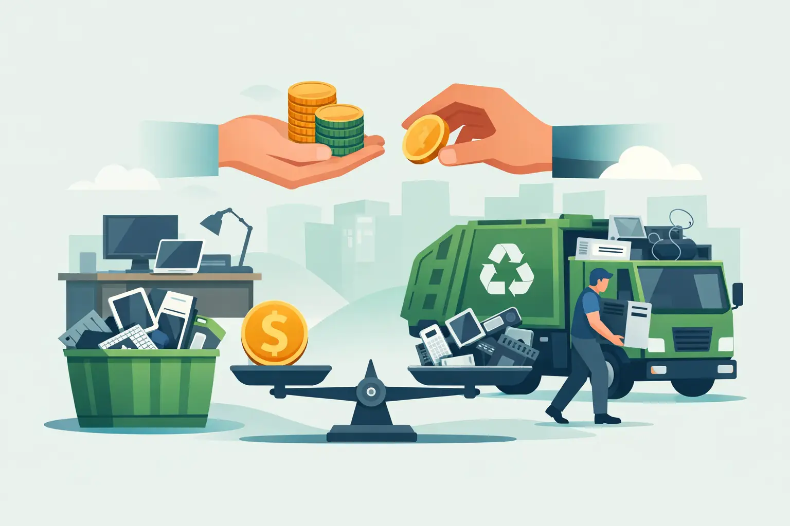 Does E-Waste Pickup Cost Money for Businesses?