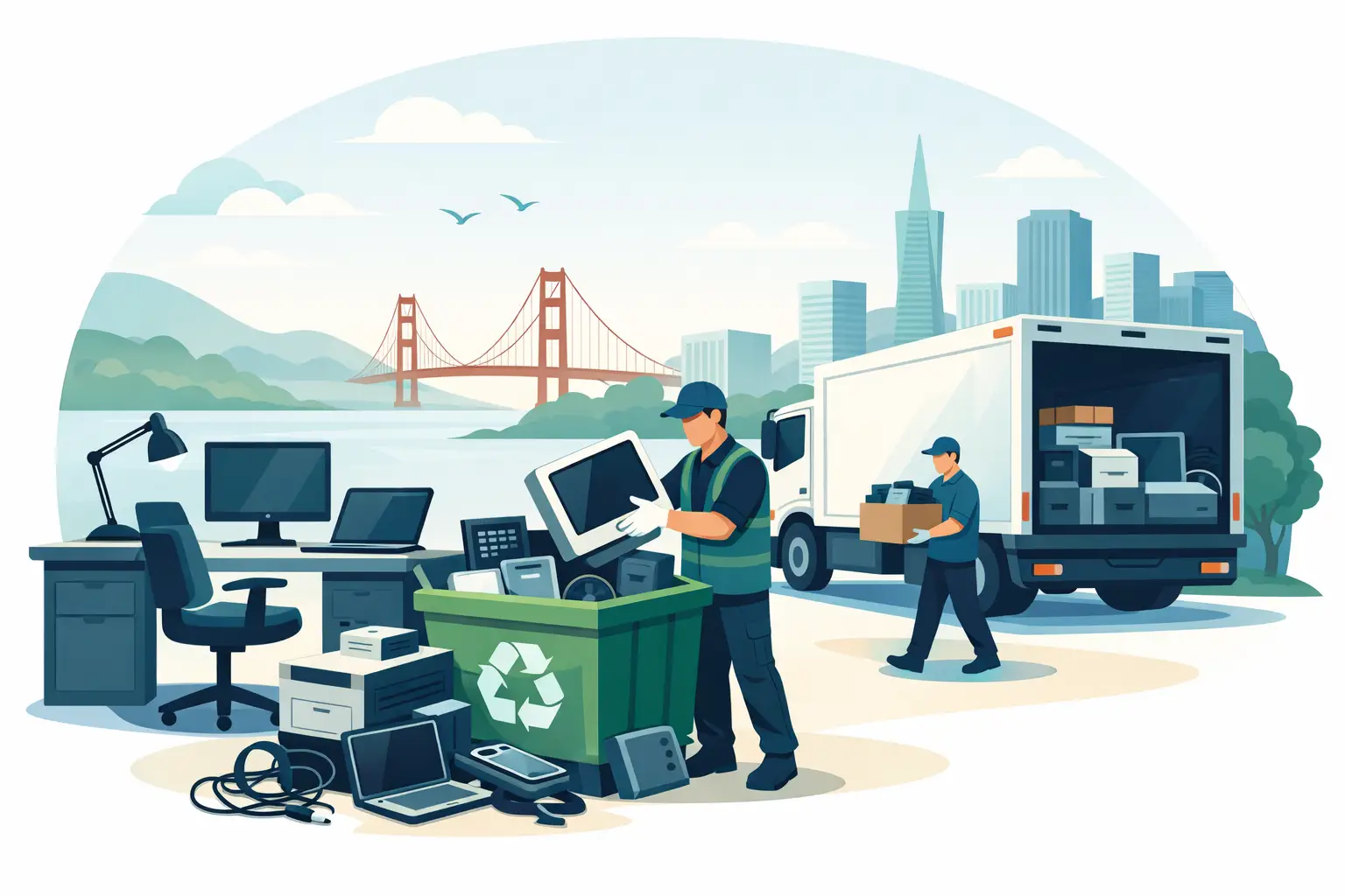 Electronics Pickup Requirements for Bay Area Offices
